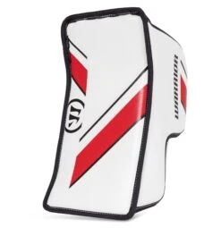 Warrior Ritual G4 Youth Goalie Blocker -Hockey Gear Zone warrior blockers warrior ritual g4 youth goalie blocker white black red regular 28741242978370