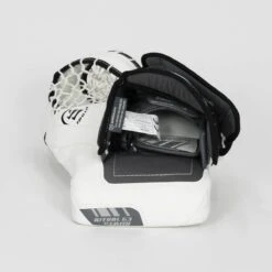 Warrior Ritual G3 Intermediate Goalie Catcher - Demo -Hockey Gear Zone warrior catchers demo warrior ritual g3 intermediate goalie catcher demo white full right 15202530558018