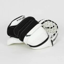 Warrior Ritual G3 Intermediate Goalie Catcher - Demo -Hockey Gear Zone warrior catchers demo warrior ritual g3 intermediate goalie catcher demo white full right 15202530623554