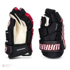 Warrior Alpha FR Pro Junior Hockey Gloves -Hockey Gear Zone warrior gloves warrior alpha fr pro junior hockey gloves black red 10 28743818444866