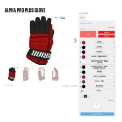 Warrior Alpha Pro Plus Custom Hockey Gloves -Hockey Gear Zone warrior gloves warrior alpha pro plus custom hockey gloves 11782963331138