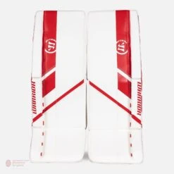 Warrior Ritual G5 Junior Goalie Leg Pads -Hockey Gear Zone warrior leg pads warrior ritual g5 junior goalie leg pads white red 24 1 14836018774082